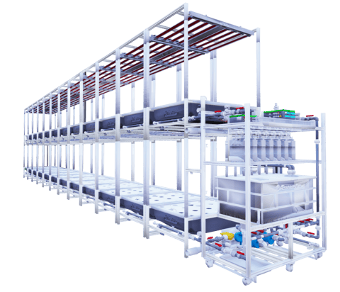 Double Deck AEtrium-4 Vertical Flower Blooming System