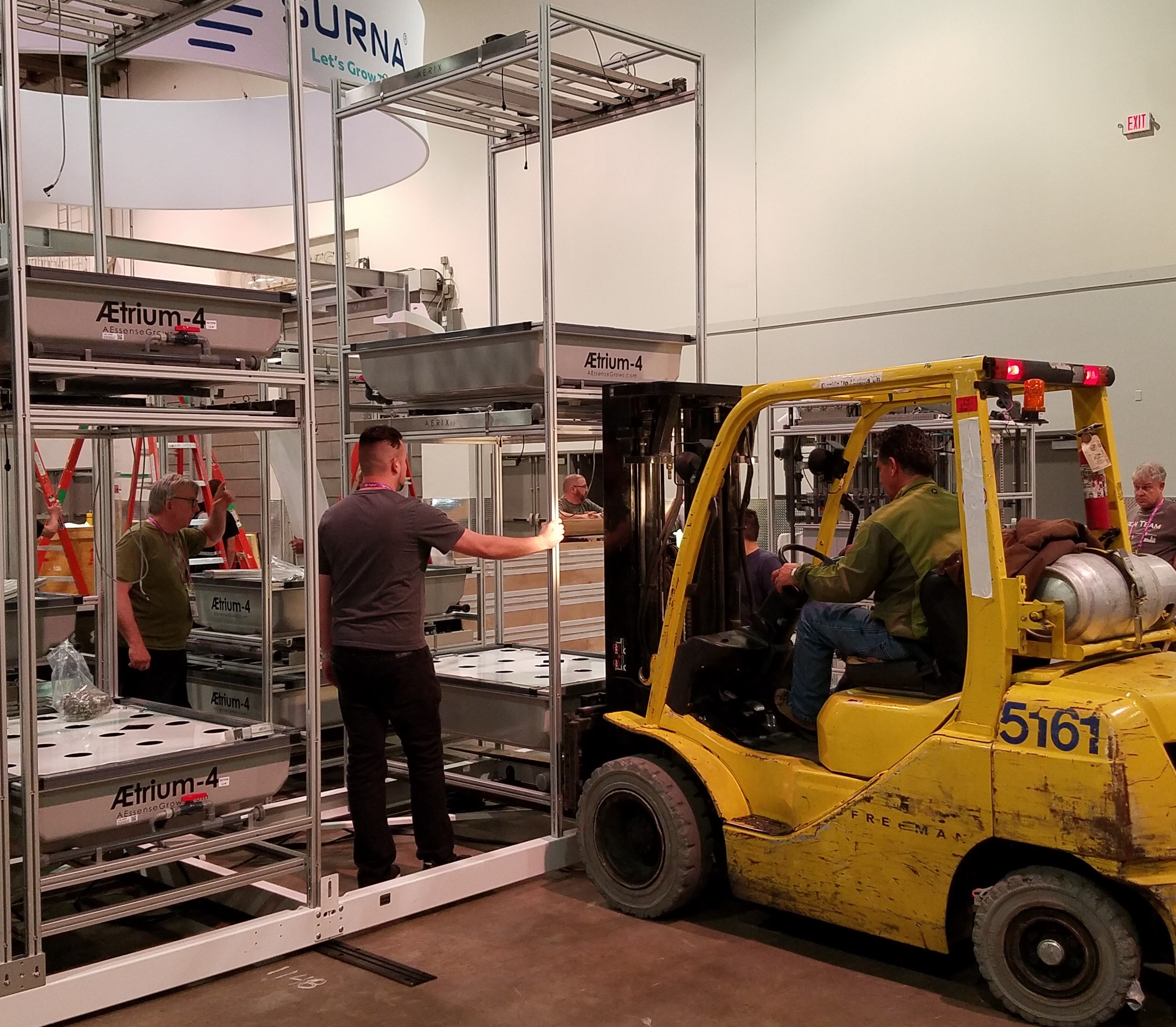 Forklifting the Double Deck In Place